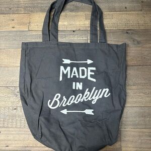 West Elm Black 'Made in Brooklyn' Tote Bag